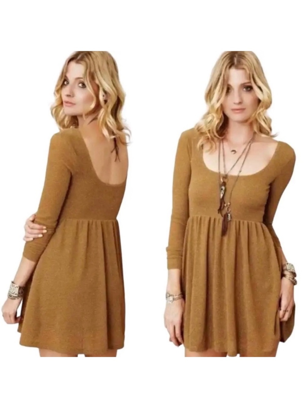Free People Amber Knit Day and Night Dress L